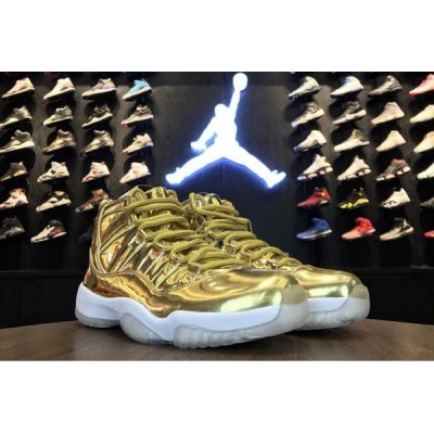 Nike Erkek Air Jordan 11 Pinnacle Metal Altın Basketbol Ayakkabısı Türkiye - H1YGN2FA